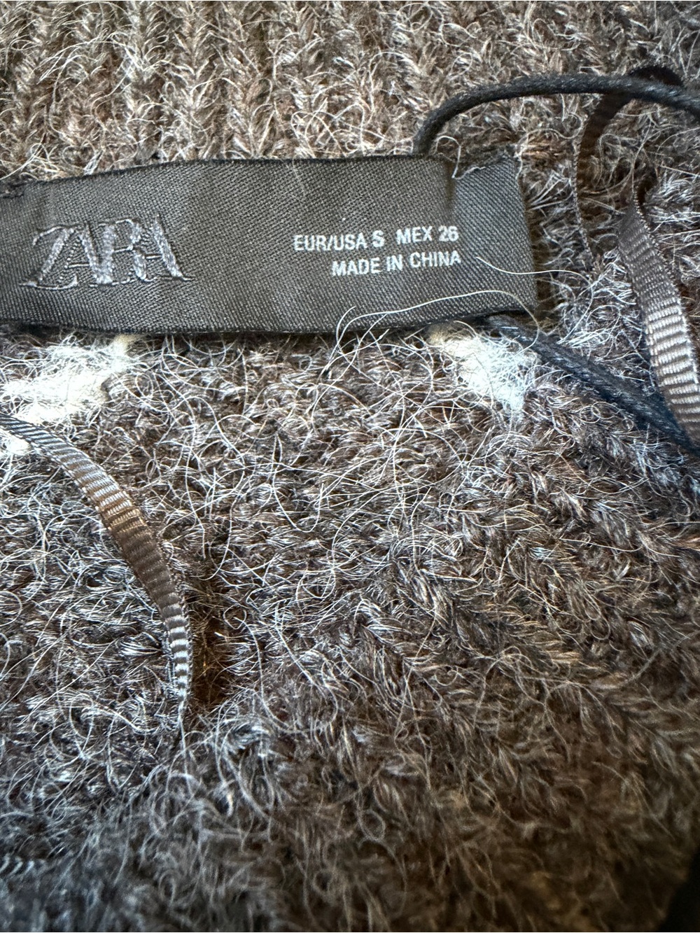 ZARA BLOGGER FAVORITE DIAMOND KNIT jumper sweater NWT small - Picture 7 of 10